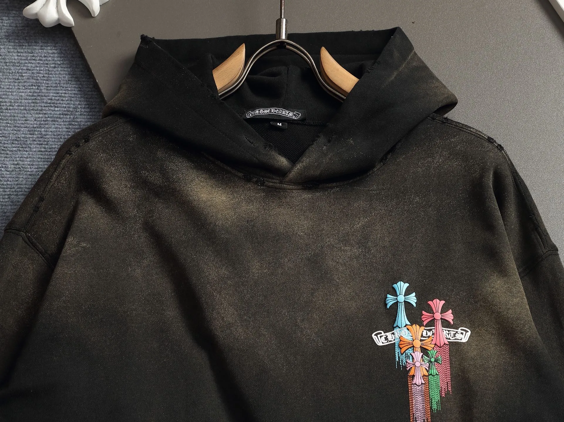 𝗖𝗵𝗿𝗼𝗺𝗲 𝗛𝗲𝗮𝗿𝘁𝘀/ 2026 New Arrival Original 👑 ！ ！ ！ 👍 ✂️Quality , ！ 。 ： ➕100% 。Authentic ➕ ➕3D ➕ ： ！ ！ Authentic ！ Same Style ！ Black Dark Gray Light Gray Size：S-XL